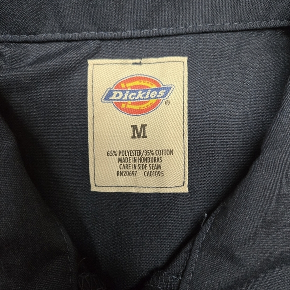 DICKIES | Women's Fitted Work Shirt in Dark Blue/Gray sz M - Picture 6 of 8